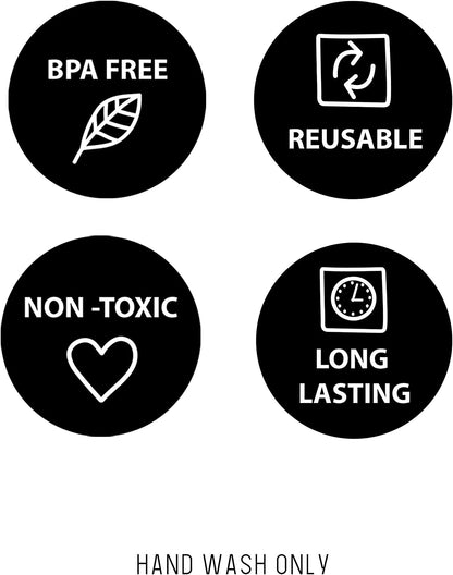 XL Cool Coolers Freezer Slim Ice Pack for Lunch Box, Set of 4, Large, Blue